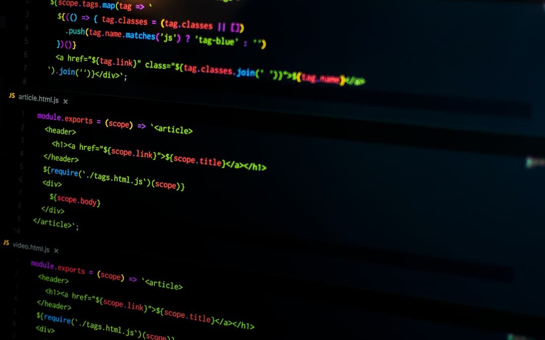 computer codes screenshot