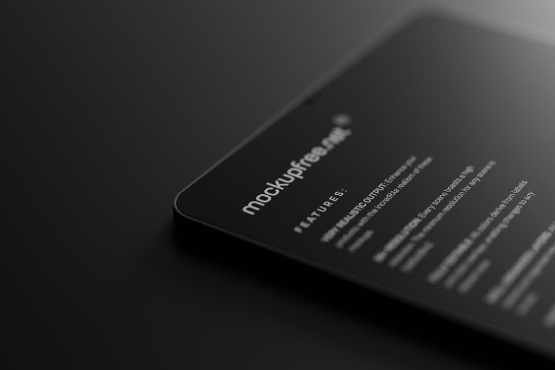 a close up of a business card on a table
