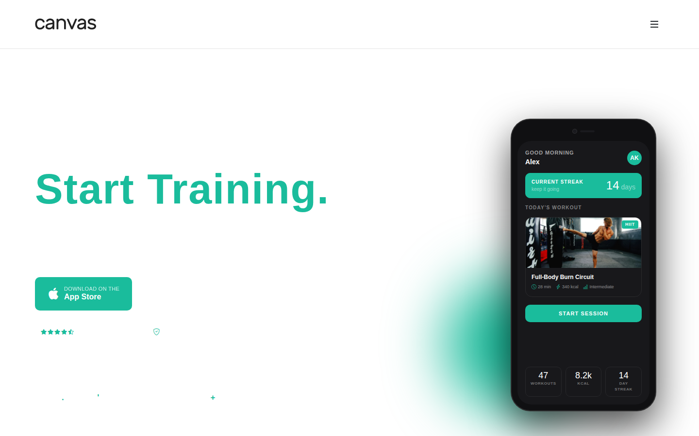 App Download CTA — App download / CTA section built with Canvas Builder